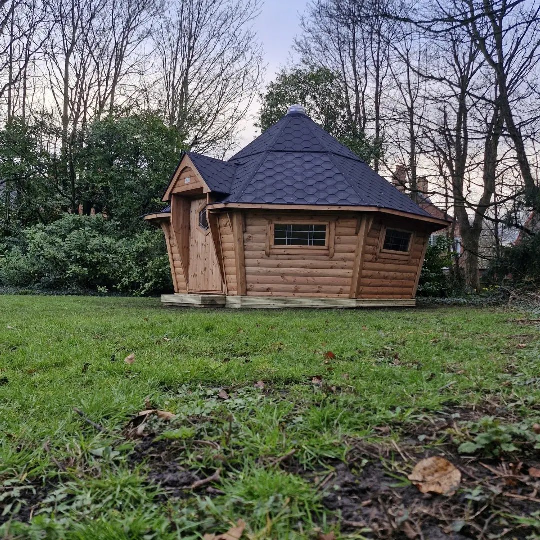 cabin in  natural school grounds