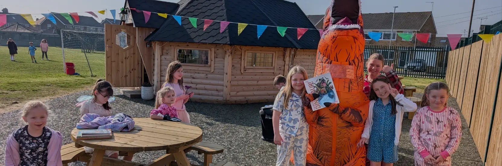 school library on the playground