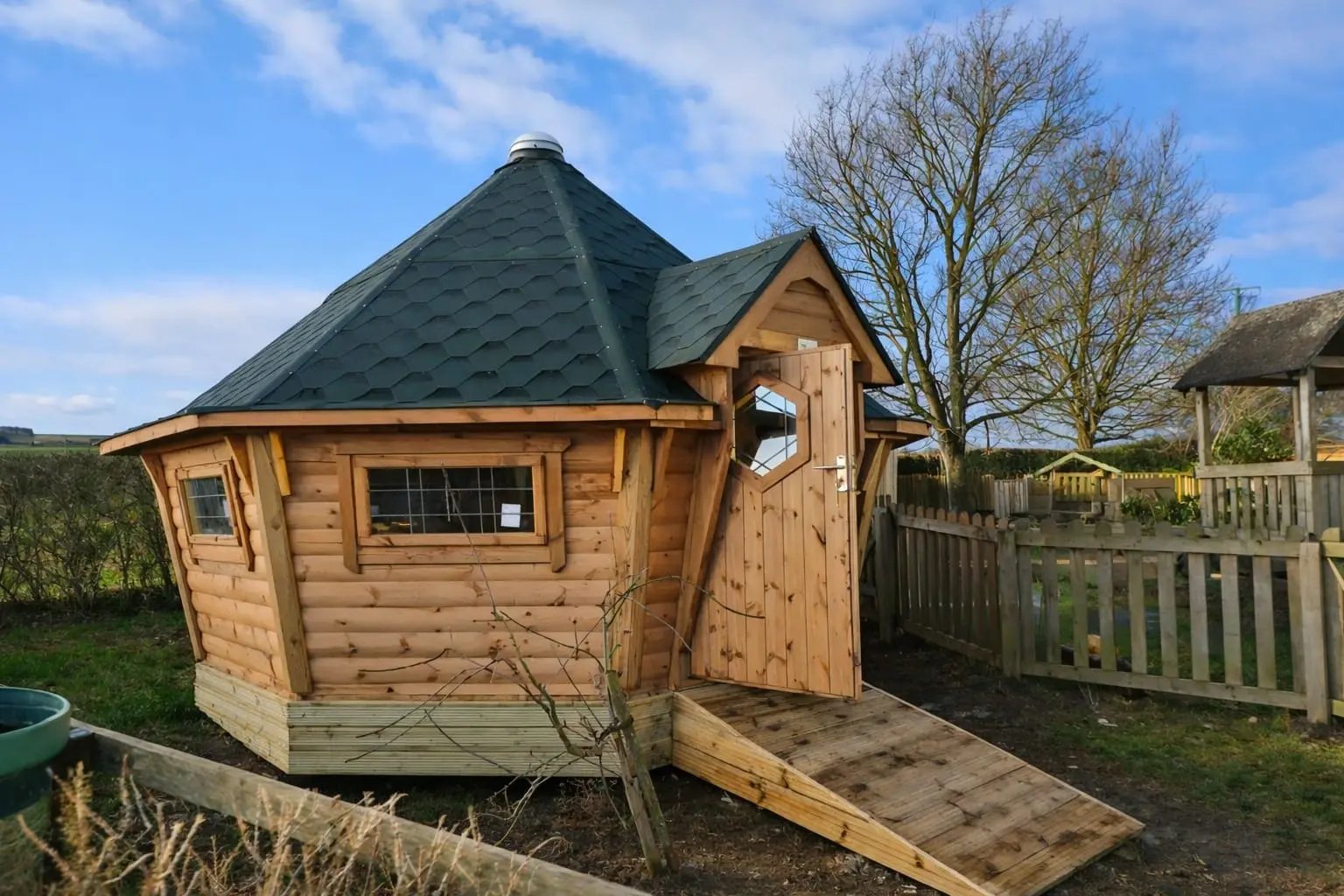 school cabin for forest school