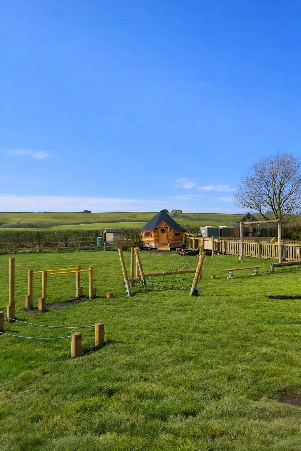 playground log cabin