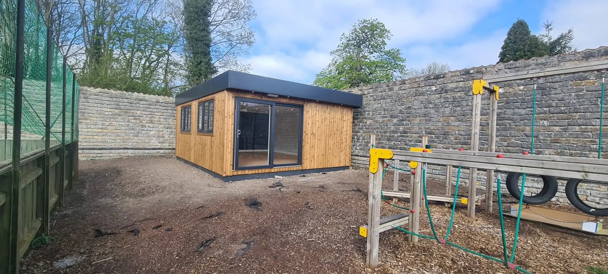 Cabins for Schools dovecote school's classroom