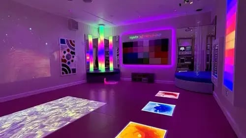 Cabins for schools Show site sensory room