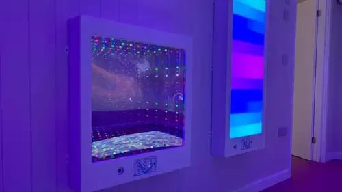 Cabins for schools Show site sensory room