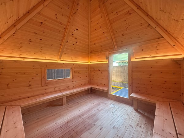 school hut for the playground