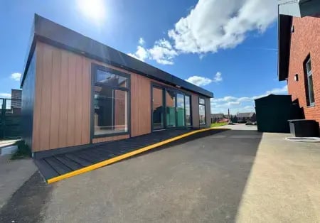 education buildings with knotwood cladding