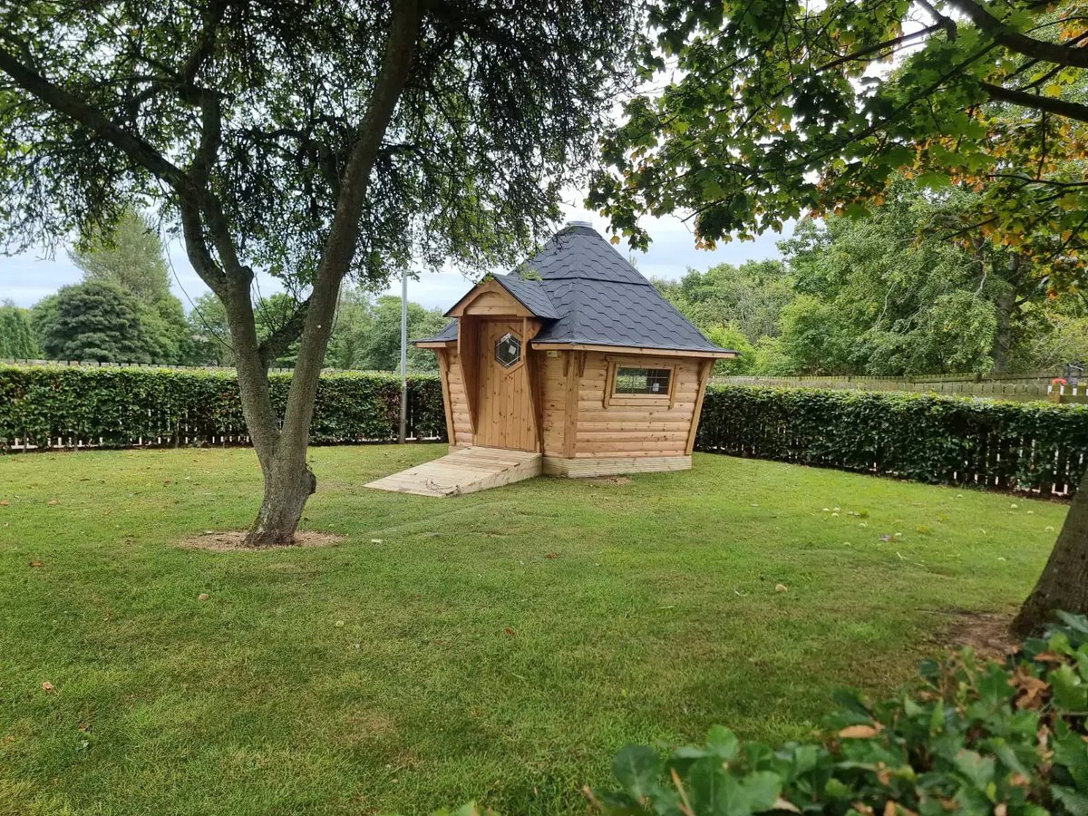log cabin for outdoor learning 