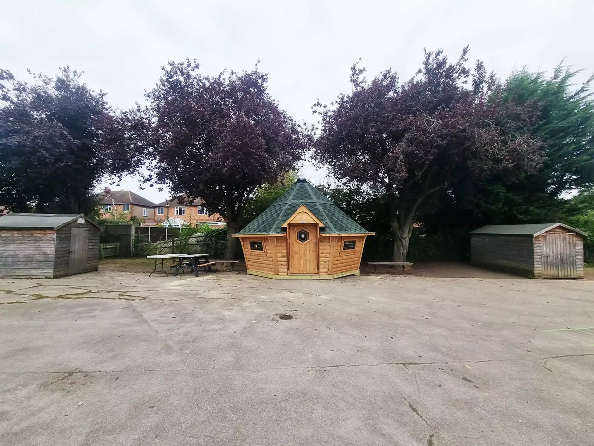log cabin for school