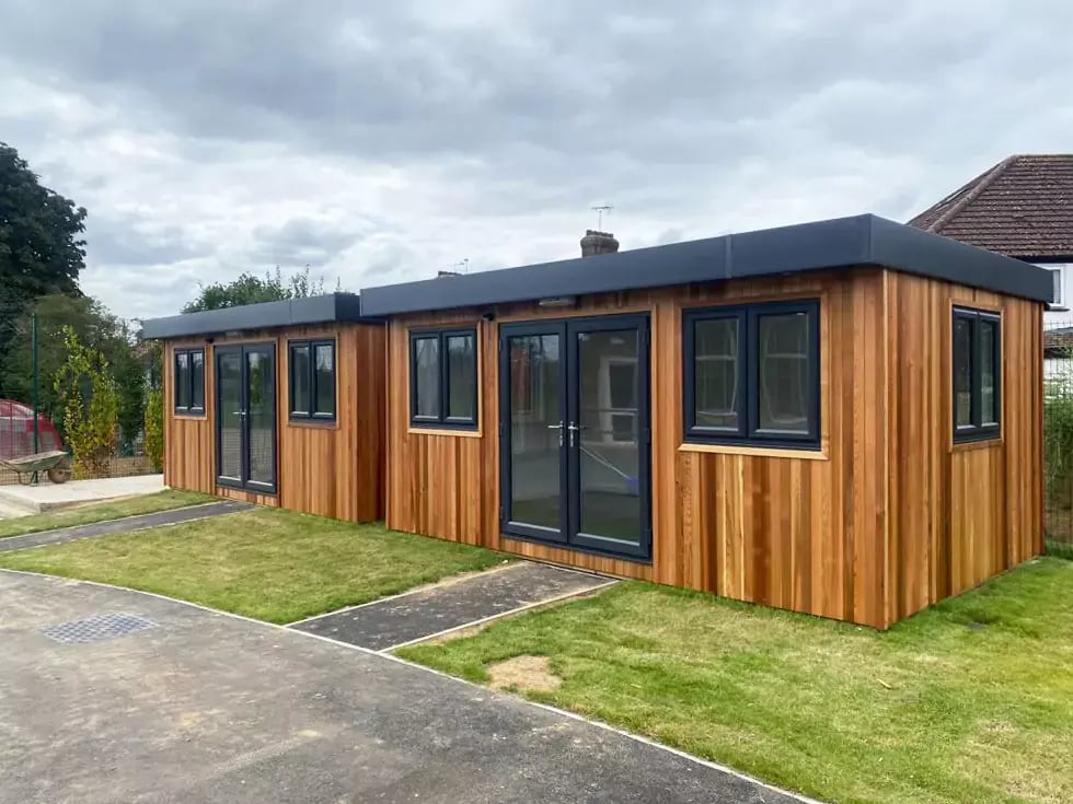 twin modular classrooms 