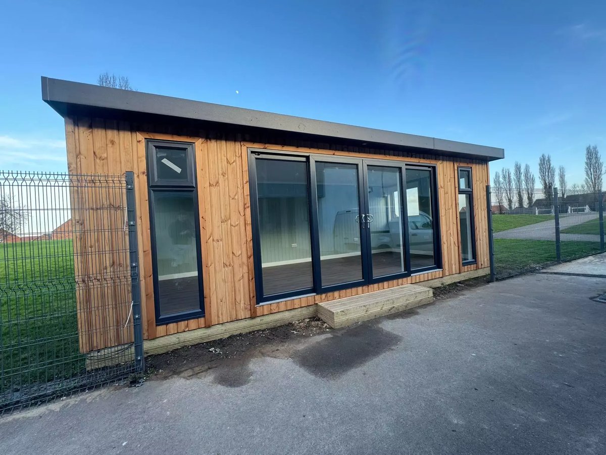 Cabins for Schools wooden classrooms with redwood cladding