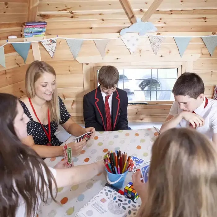 George Spencer Academy's wellbeing cabin