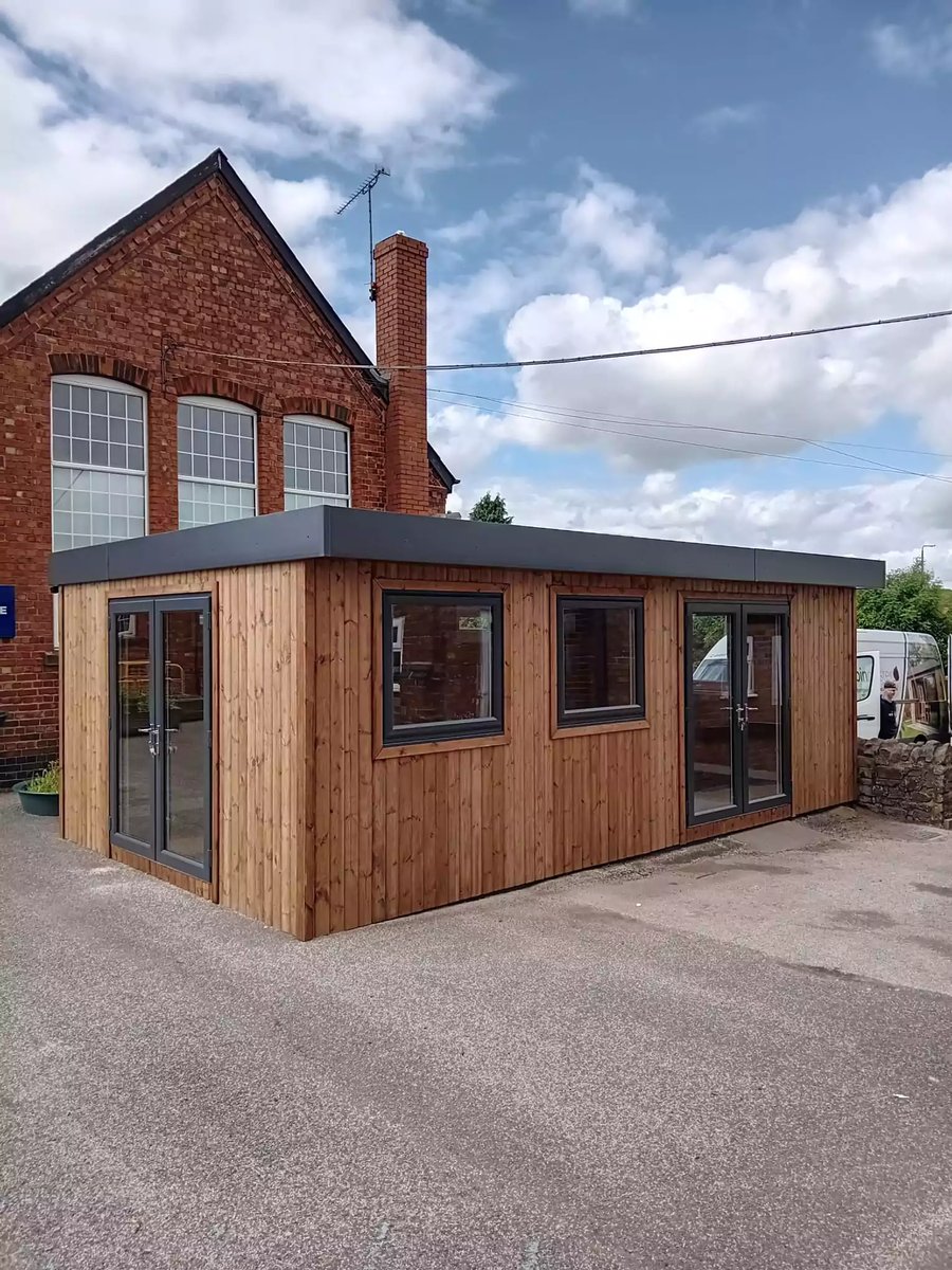 Cabins for Schools wooden classrooms with redwood cladding