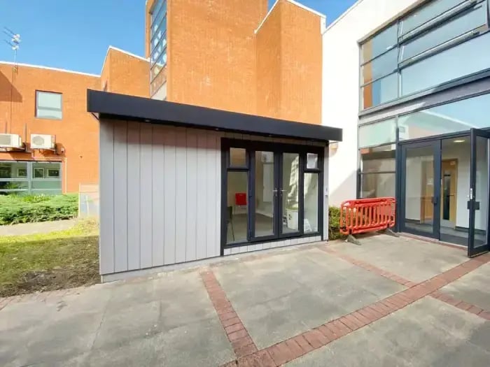modern school office building