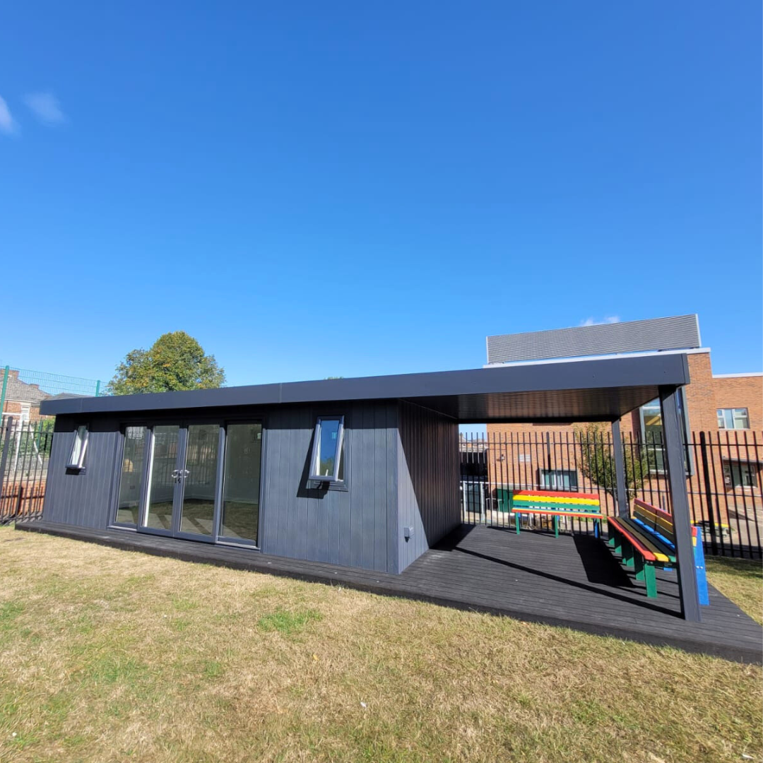 outdoor classroom with veranda for out of hours wraparound care