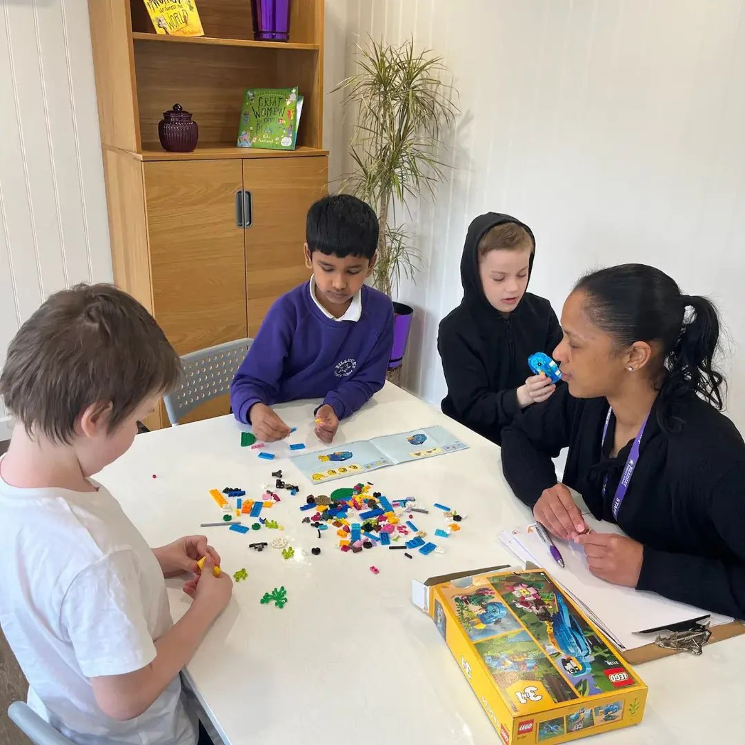 outdoor classroom for lego therapy sessions