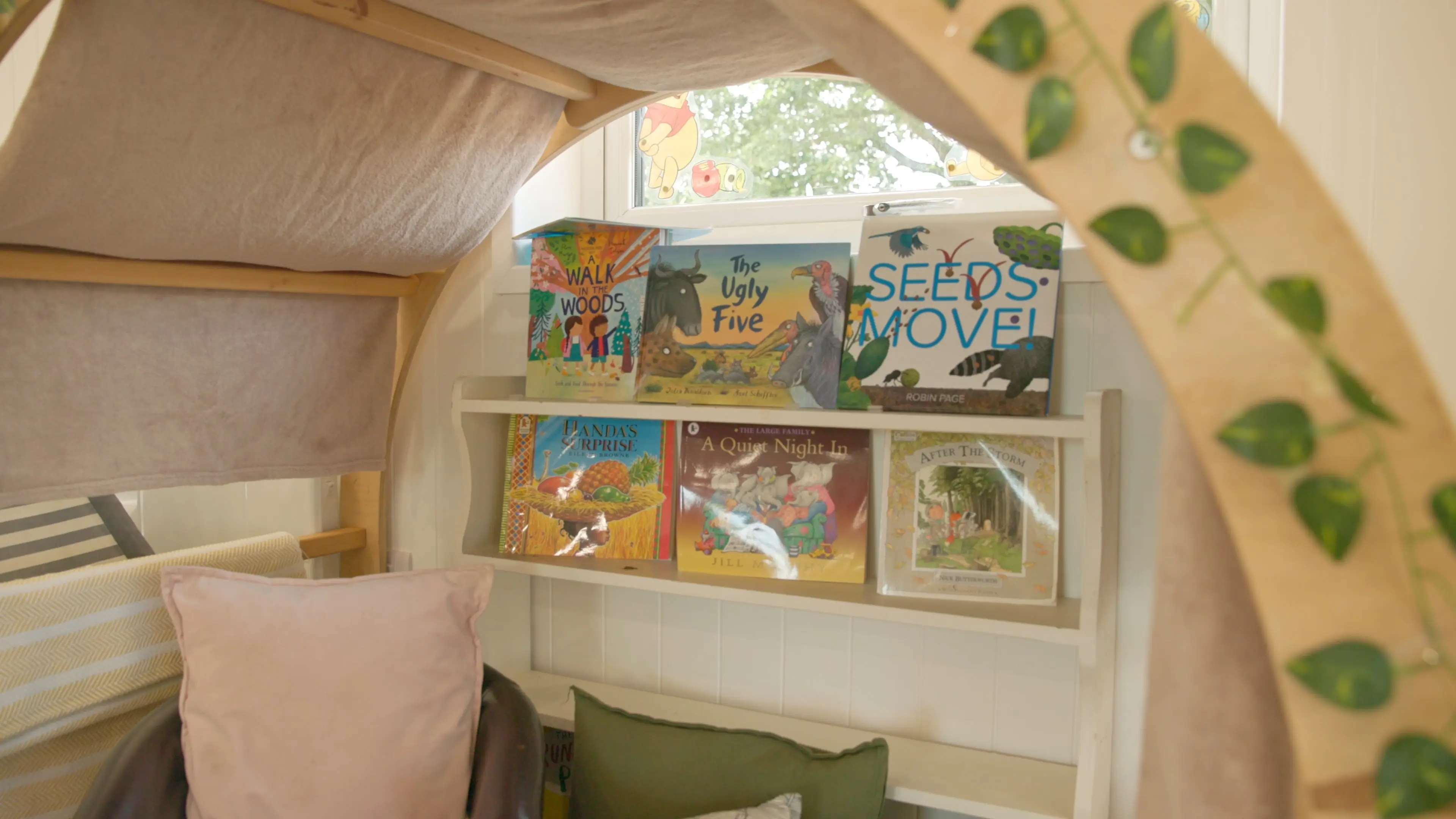 cosy nursery reading corner