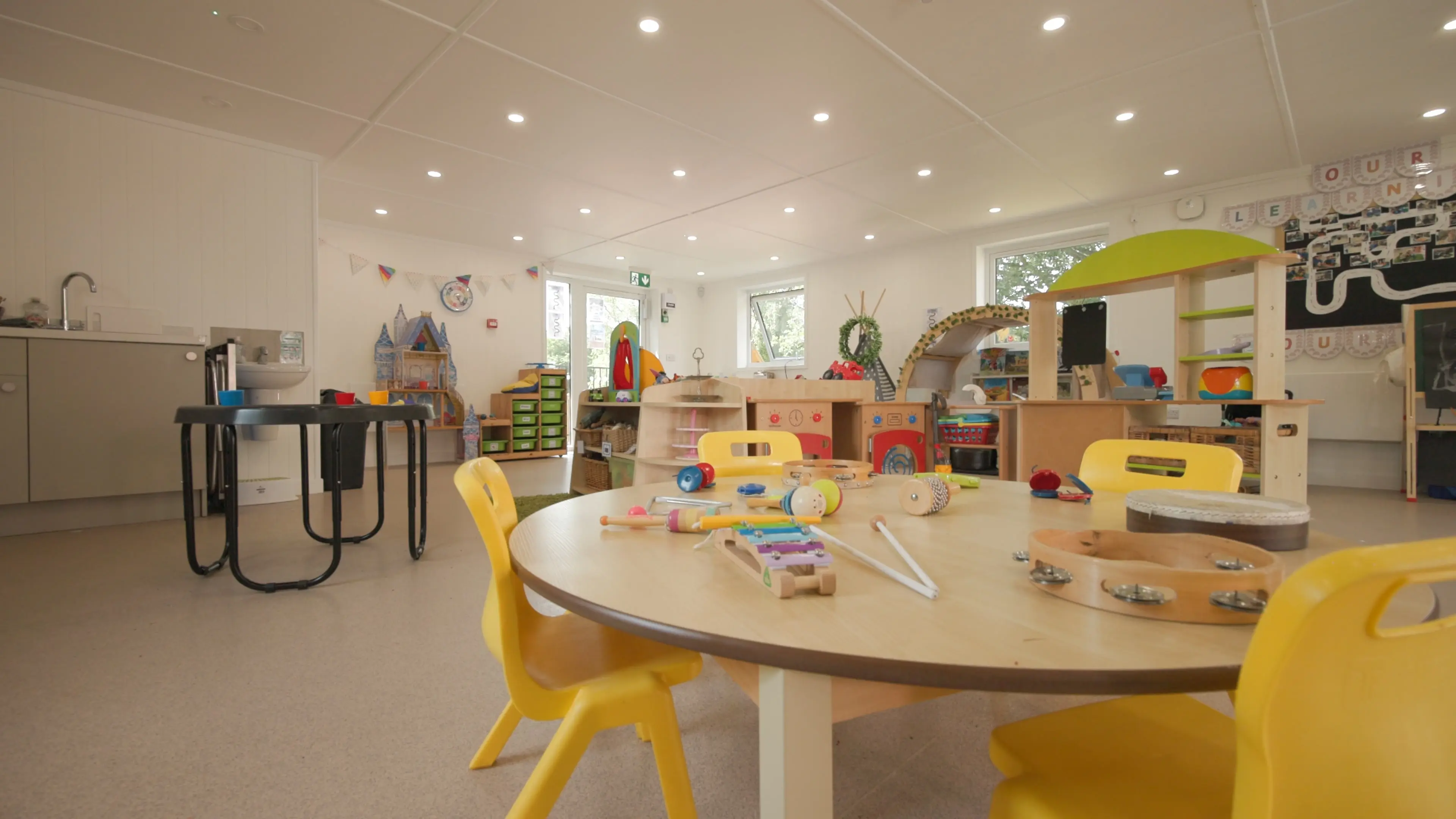 bright and modern nursery room