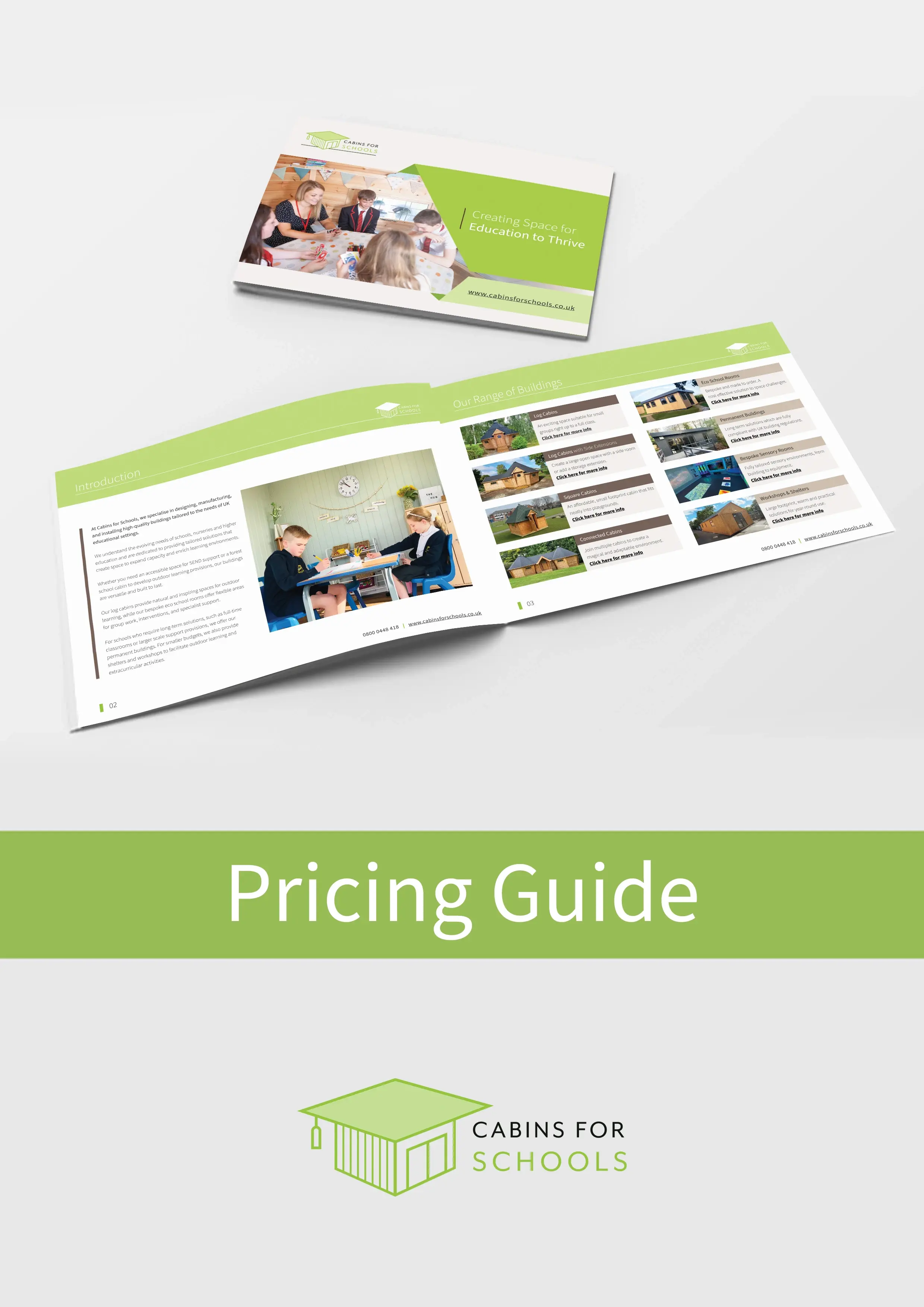 request a cabins for schools brochure