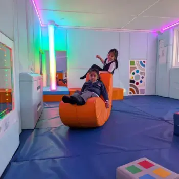 oakridge school's custom sensory pod onsite