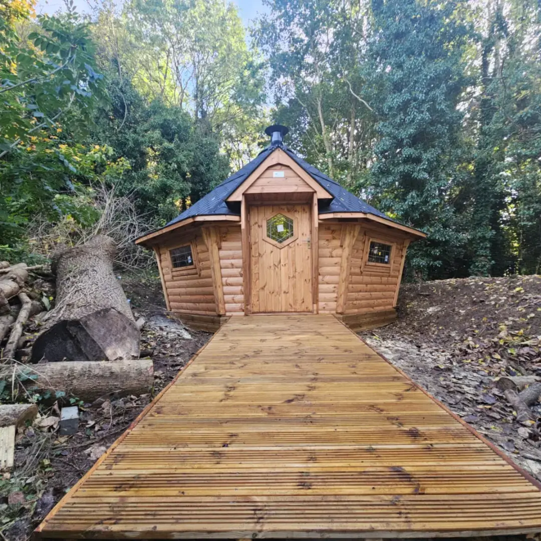 forest school cabin