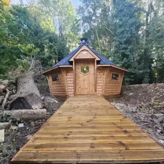 forest school cabin