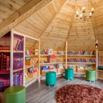 cosy reading nook connected cabins case study