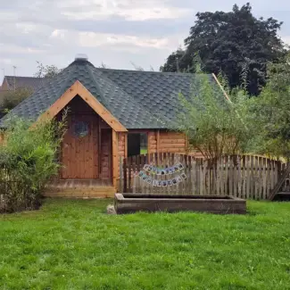 Log Cabin for outdoor learning or forest school